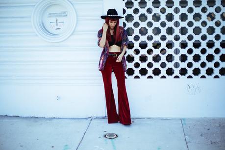 How I wear my Bell Bottoms – Flare Pants Velvet-BellBottom-Flare-amintaonline-hat-8