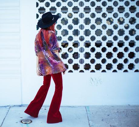 How I wear my Bell Bottoms – Flare Pants Velvet-BellBottom-Flare-amintaonline-hat-9