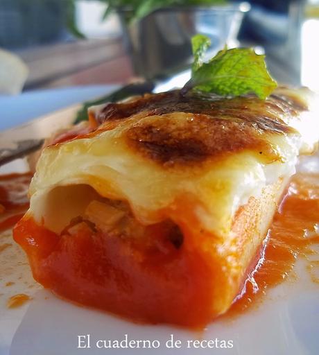 Canelones de Pollo del Cocido