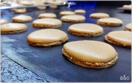 Macarons de chocolate y crema