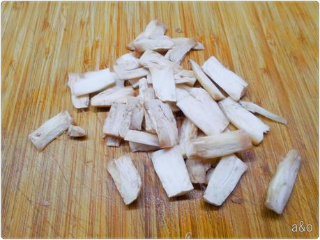 Pavo con setas y verduras