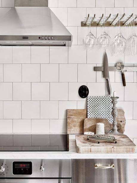 ¿Papel pintado en la cocina?