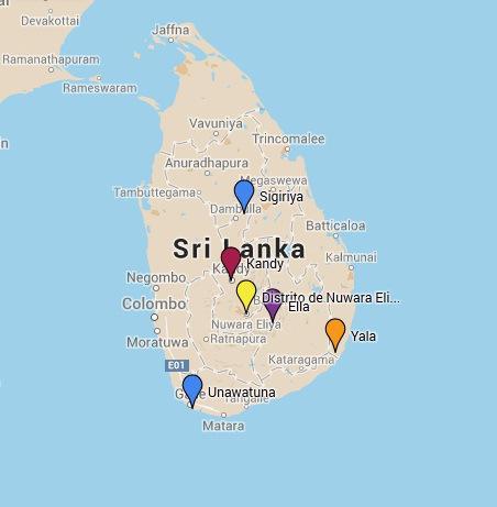 mapa sri lanka