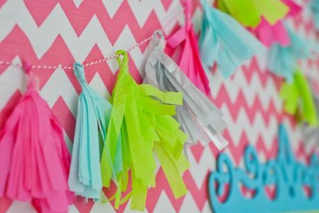 Guirnalda de papel tissue