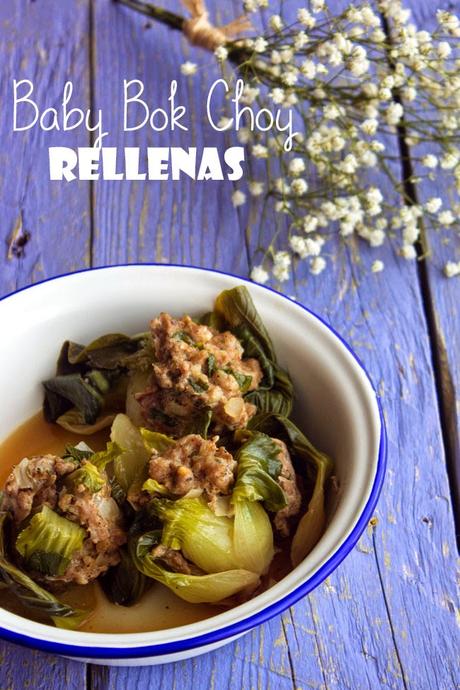 Baby Bok Choy rellenas