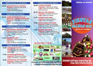 Programa de fiestas Salinas 2015