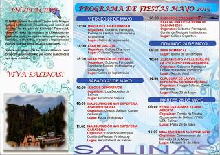 Programa de fiestas Salinas 2015