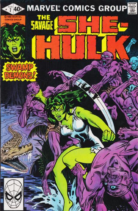 She-Hulk en el Top 10... ¿nos lo creemos? Vértice la publicó como “La Salvaje Mujer Masa”, pasando a denominarse “Hulka” en tiempos de Forum. Que no es que suene mucho mejor, pero al menos no da tantos quebraderos de cabeza a los rotulistas.