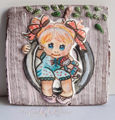 GALLETAS DECORADAS MAGNOLIA Y NIÑA TRAVIESA