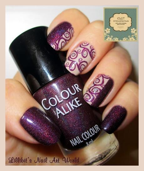 Dark Holo de Colour Alike 502 + Placa de estampación A-10 de Elyt.es Dark Holo de Colour Alike 502 + Placa de estampación A-10 de Elyt.es