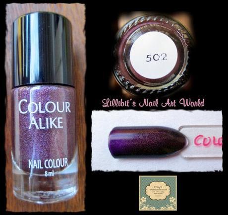 Dark Holo de Colour Alike 502 + Placa de estampación A-10 de Elyt.es Dark Holo de Colour Alike 502 + Placa de estampación A-10 de Elyt.es