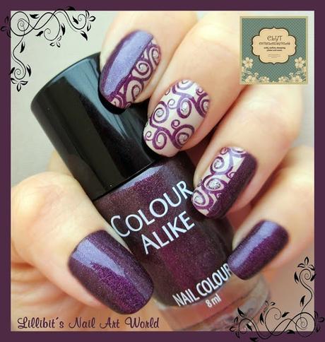 Dark Holo de Colour Alike 502 + Placa de estampación A-10 de Elyt.es Dark Holo de Colour Alike 502 + Placa de estampación A-10 de Elyt.es