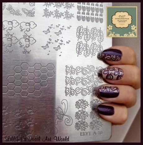 Dark Holo de Colour Alike 502 + Placa de estampación A-10 de Elyt.es Dark Holo de Colour Alike 502 + Placa de estampación A-10 de Elyt.es