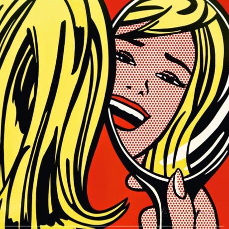 roy lichtenstein, girl in the mirror, pop art