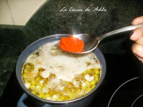 Pochas  frescas estofadas