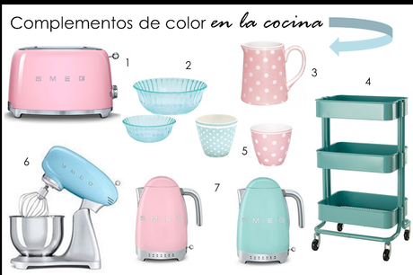 6 ideas para dar color pastel a la cocina