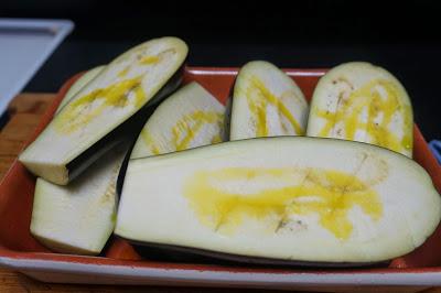 Berenjenas rellenas de verduras