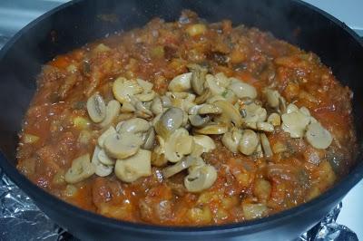 Berenjenas rellenas de verduras