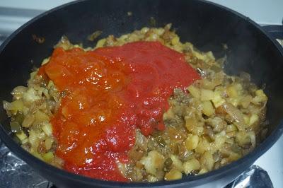 Berenjenas rellenas de verduras