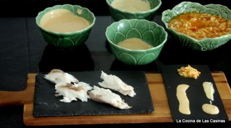Lubina de Tapia de Casariego Hervida y sus Salsas