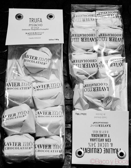 Bombones Chocolatier Xavier Mor Bacoyboca