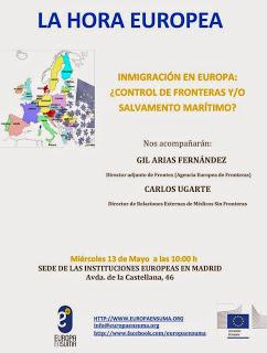 Las migraciones a Europa, tema de la próxima tertulia de Europa en Suma