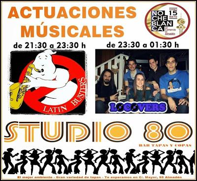 Locovers y Latin Busters Band actuan este viernes en Studio 80 de Almadén
