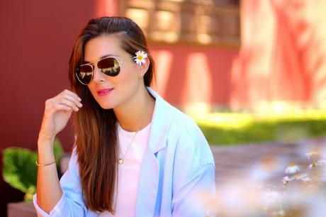 Placid blue and White