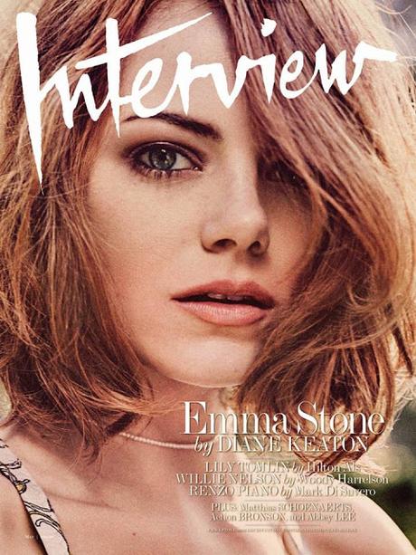 Emma Stone posa para Interview Magazine