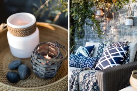 Una terraza a punto. Decora tu exterior con un toque de azul Backyard_Patio_Styling