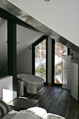 Cottage Moderno en la Nieve