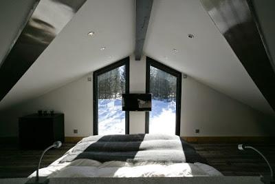 Cottage Moderno en la Nieve