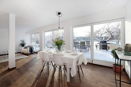 revestimiento oscuro cocina primer piso con terraza piso planta baja estilo nórdico escandinavo decoración sencilla con estilo decoración nórdica cocina blanca blog nórdico blog decoracion interiores 