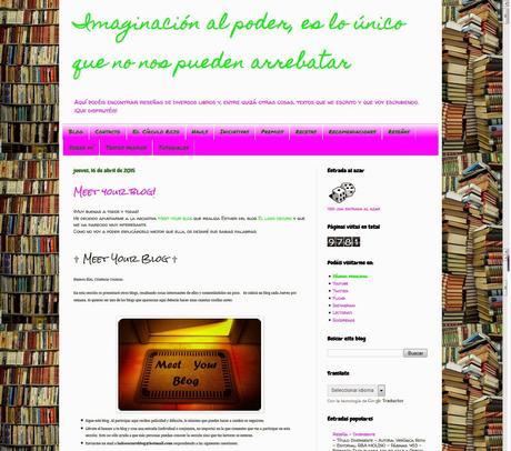 Meet Your Blog - Imaginación al poder, es lo único que no nos pueden arrebatar
