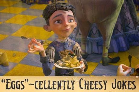 Film still from The Boxtrolls (2014) / Focus Features the boxtrolls cheese queso fromage käse eggs cheesebridge Portley-Rind Here Be Monsters!