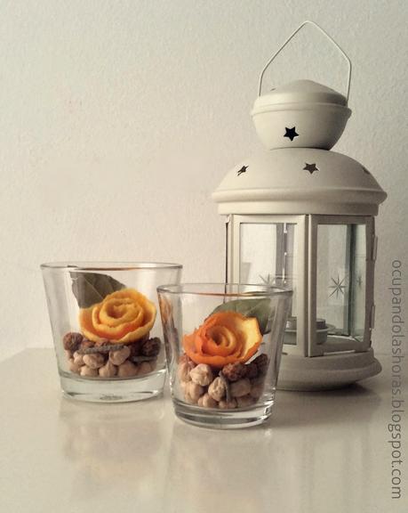 Diy decoración: Rosas naranjas