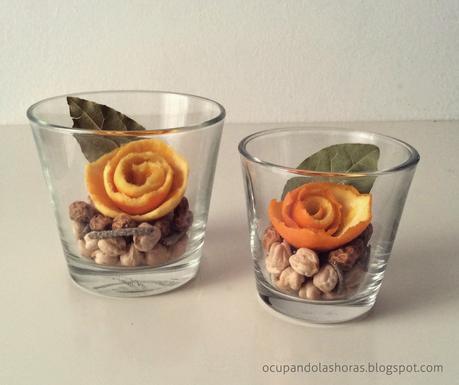 Diy decoración: Rosas naranjas