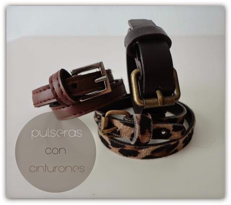 DIY bisutería: Pulseras de cuero diy con cinturones