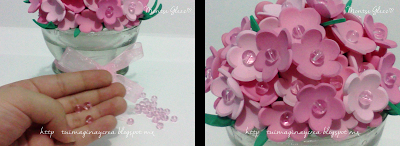 Frasco con flores (Reciclaje)