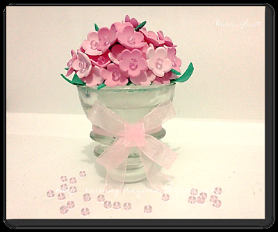 Frasco con flores (Reciclaje)