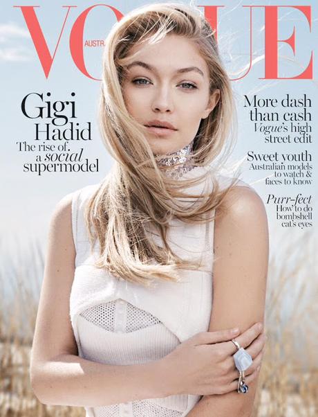 Gigi Hadid portada de junio de Vogue Australia