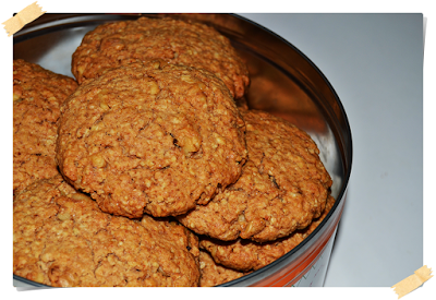 Galletas Digestivas de Avena, Miel y Nueces