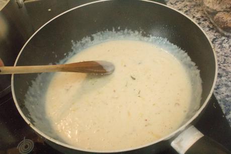 Brócoli gratinado con salmón ahumado en salsa de bechamel ligera