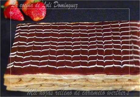 Mil hojas relleno de caramelo werther's