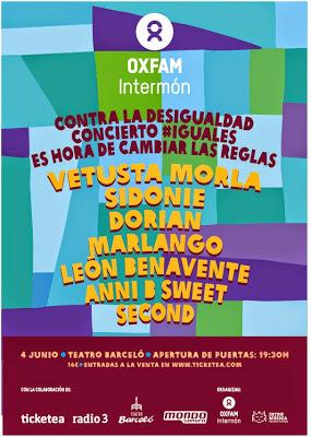 Oxfam Intermón: Vetusta Morla, Sidonie, León Benavente, Dorian, Anni B Sweet, Marlando y Second