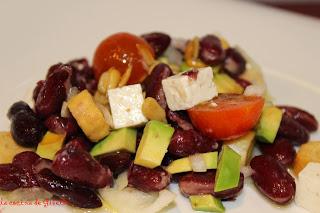 Alubia roja con verduras templadas y aceite de pipa