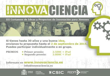 CSIC y FECYT convocan la tercera edición del certamen Innovaciencia