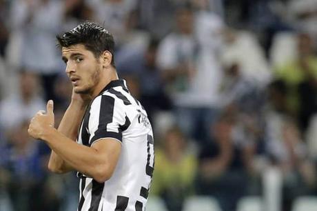 Álvaro Morata en la Juve.
