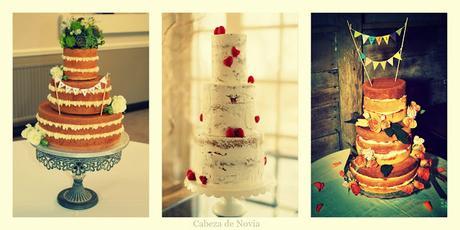 Naked Cakes o Tortas desnudas: Tendencia irresistible en Bodas 2015