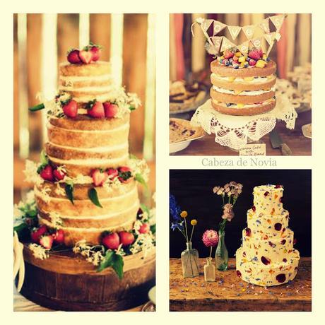 Naked Cakes o Tortas desnudas: Tendencia irresistible en Bodas 2015